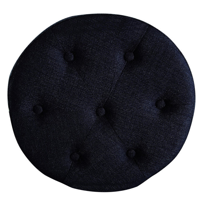 Elle Decor Penelope Round Tufted Stool & Reviews Wayfair